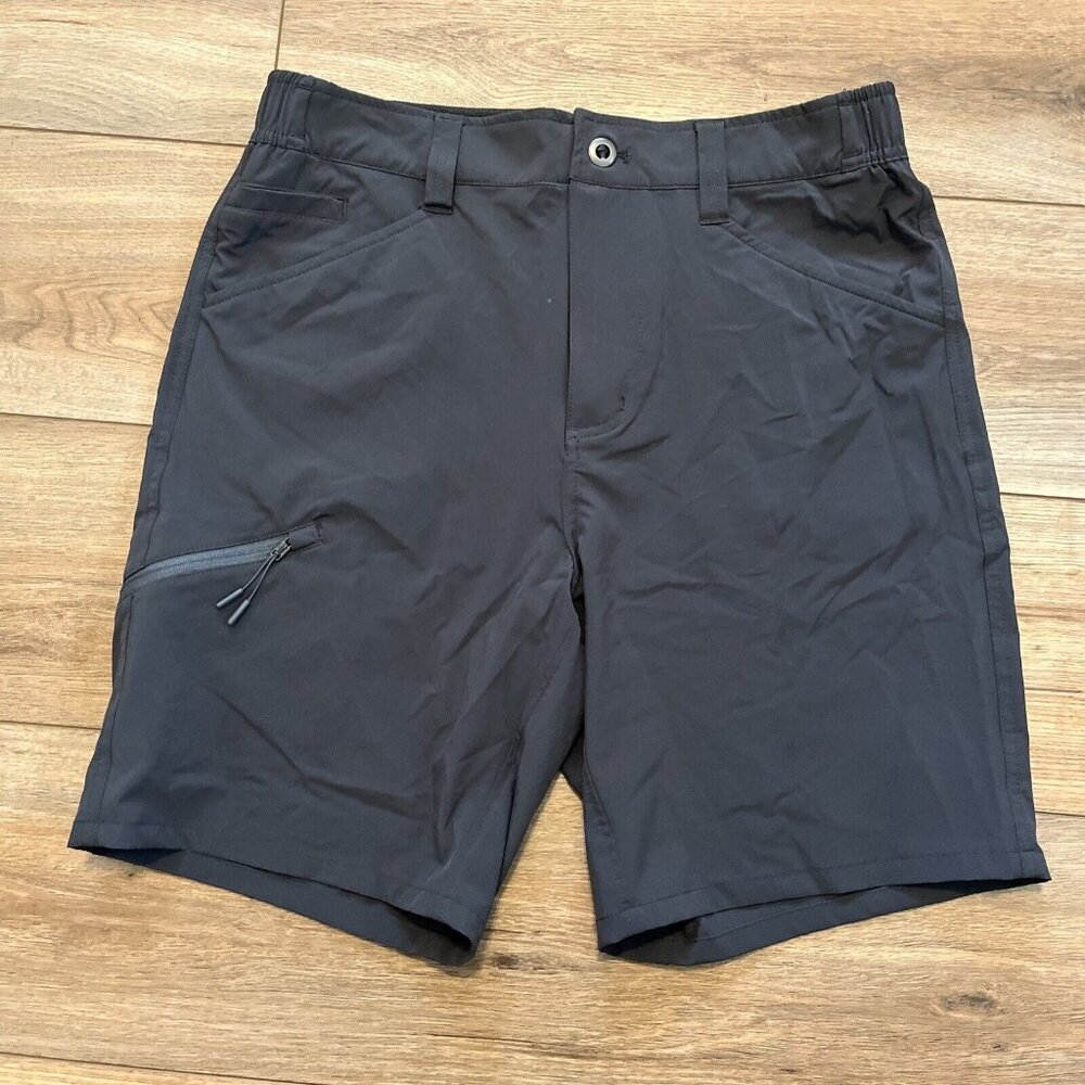 OOBE Lightweight Uniform Shorts SZ 30x8 Gray Cargo Elastic Waist Stretch OB4011